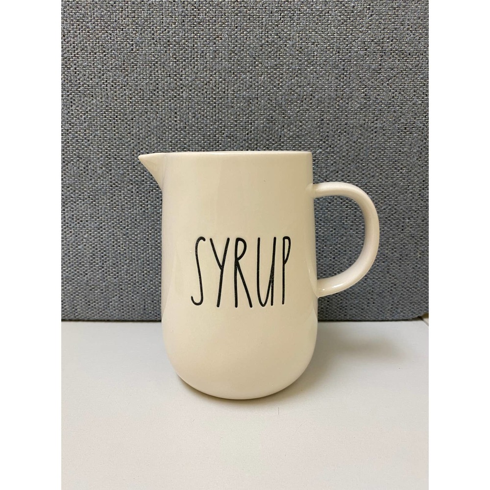 Rae Dunn Artist Collection by Magenta syrup pouring pitcher SYRUP mini vase